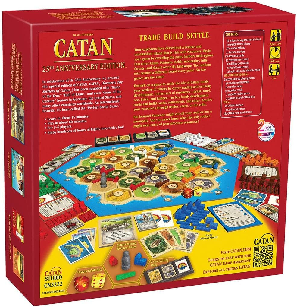 Board Game 25Th Anniversary Edition | Includes the Base Game and the 5-6 Player Extension | Family Board Game | Board Game for Adults and Family | for 3 to 6 Players | Made by Studio