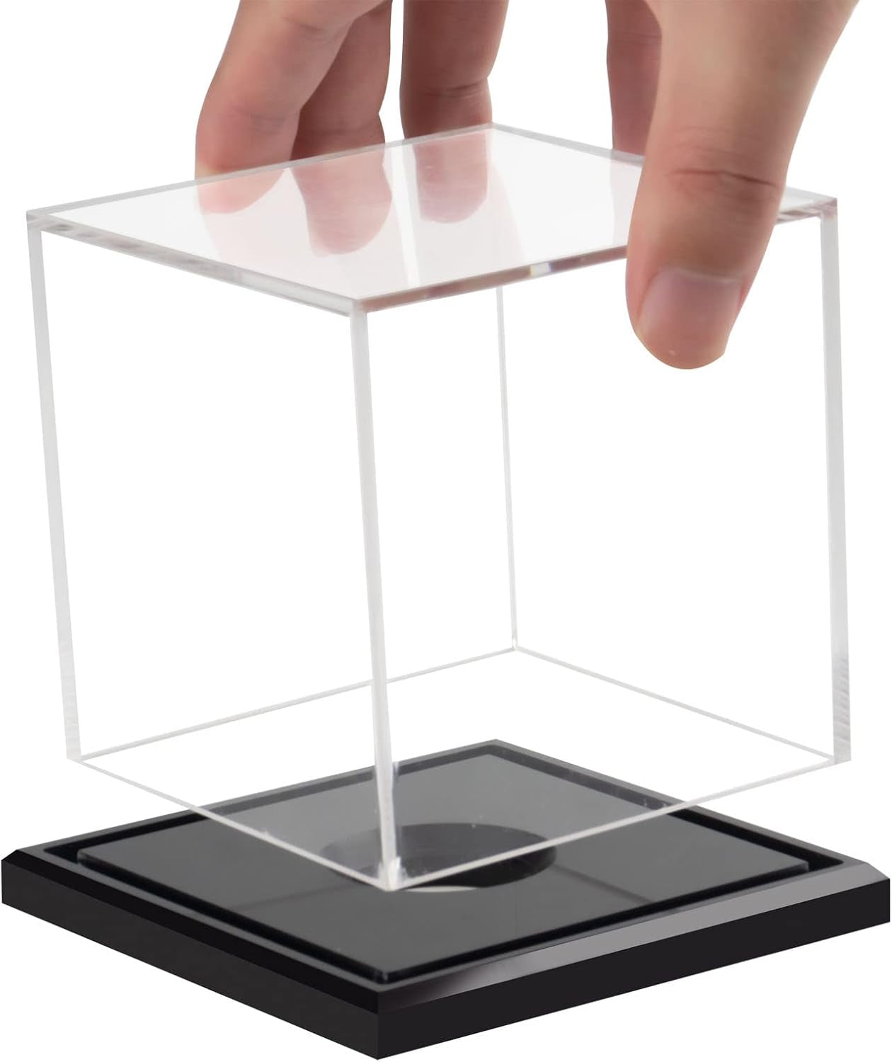 Baseball Display Case, Acrylic Baseball Holder Cube Baseball Box Memorabilia Display Cases for Official Baseball